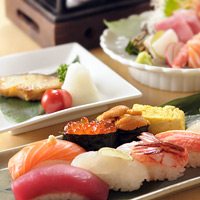 本町の寿司料理「谷ふじ」のコース料理
